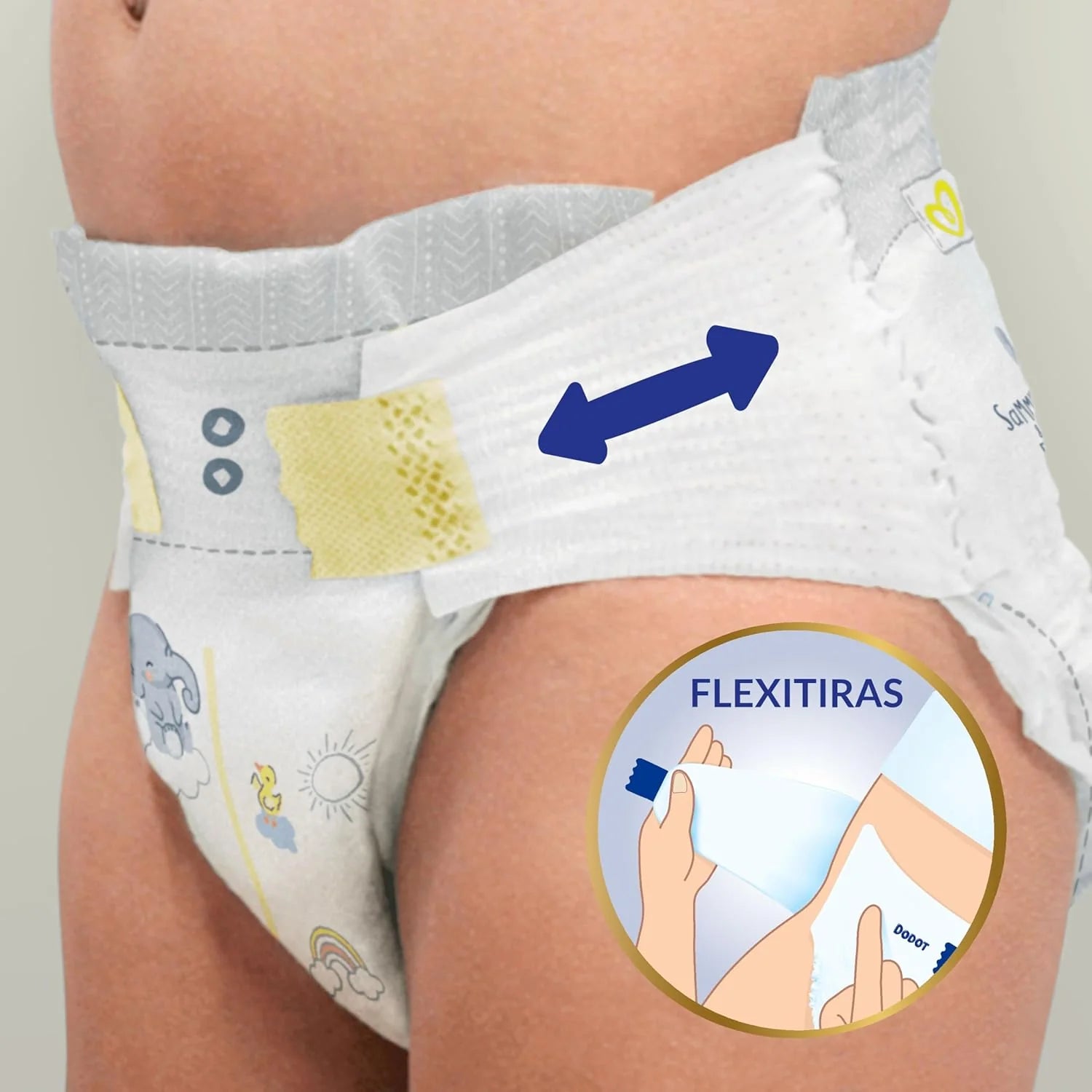 Dodot Pañales Bebé Sensitive, Talla 5 (11-16 kg), 168 Pañales + 4 Pants de Regalo, Hasta 12 h De Protección Antifugas y Cuidado de la Piel, Pack Mensual