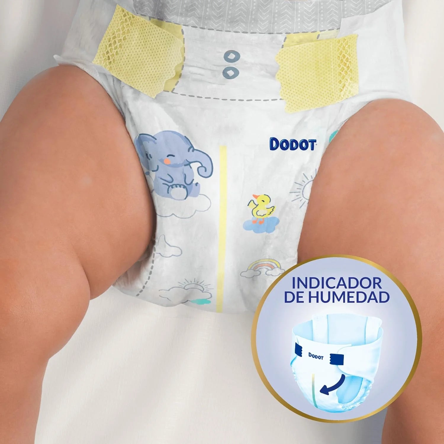 Dodot Pañales Bebé Sensitive, Talla 2 (4-8 kg), 240 Pañales + Regalo de 40 Toallitas Aqua Pure 99% Agua, Hasta 12 h De Protección Antifugas y Cuidado de la Piel, Pack Mensual