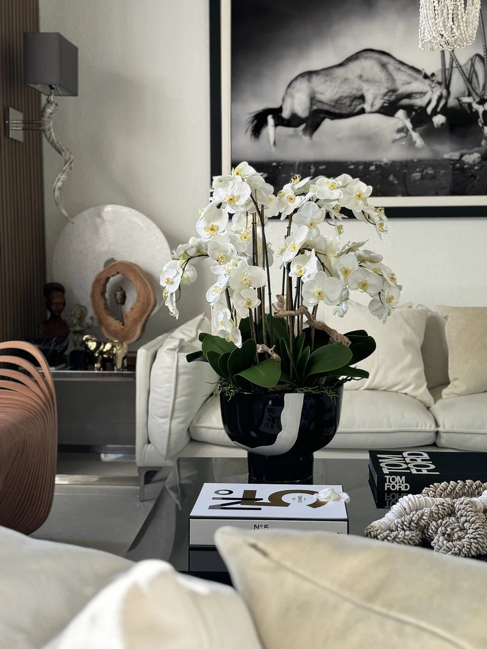 White Orchids in Kempff Bowl